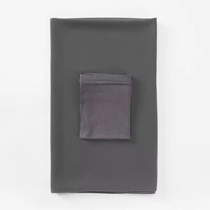 Gray 2 piece hijab set, 1pc chiffon scarf and 1pc jersey under cap